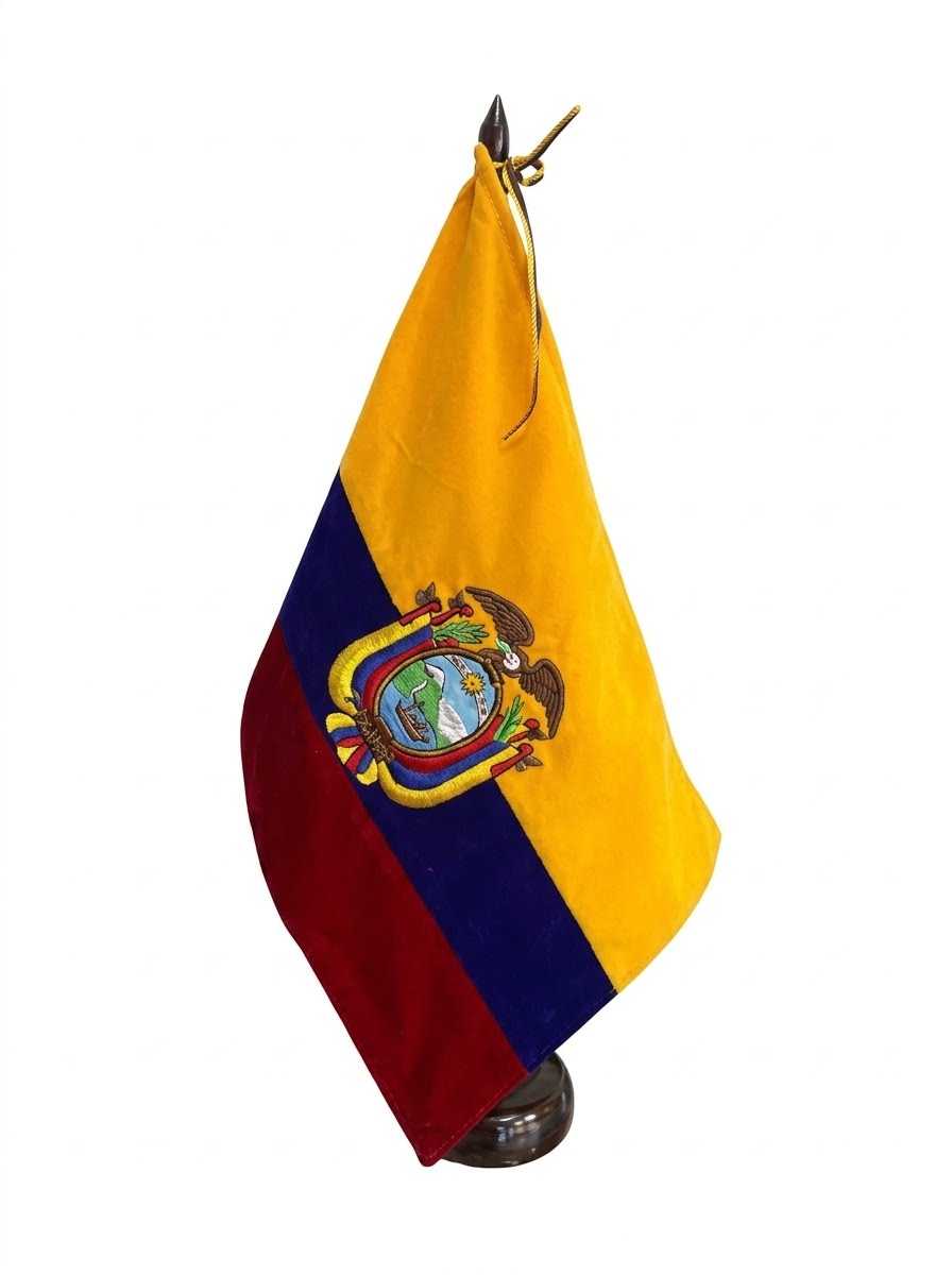 Banderín para escritorio con asta